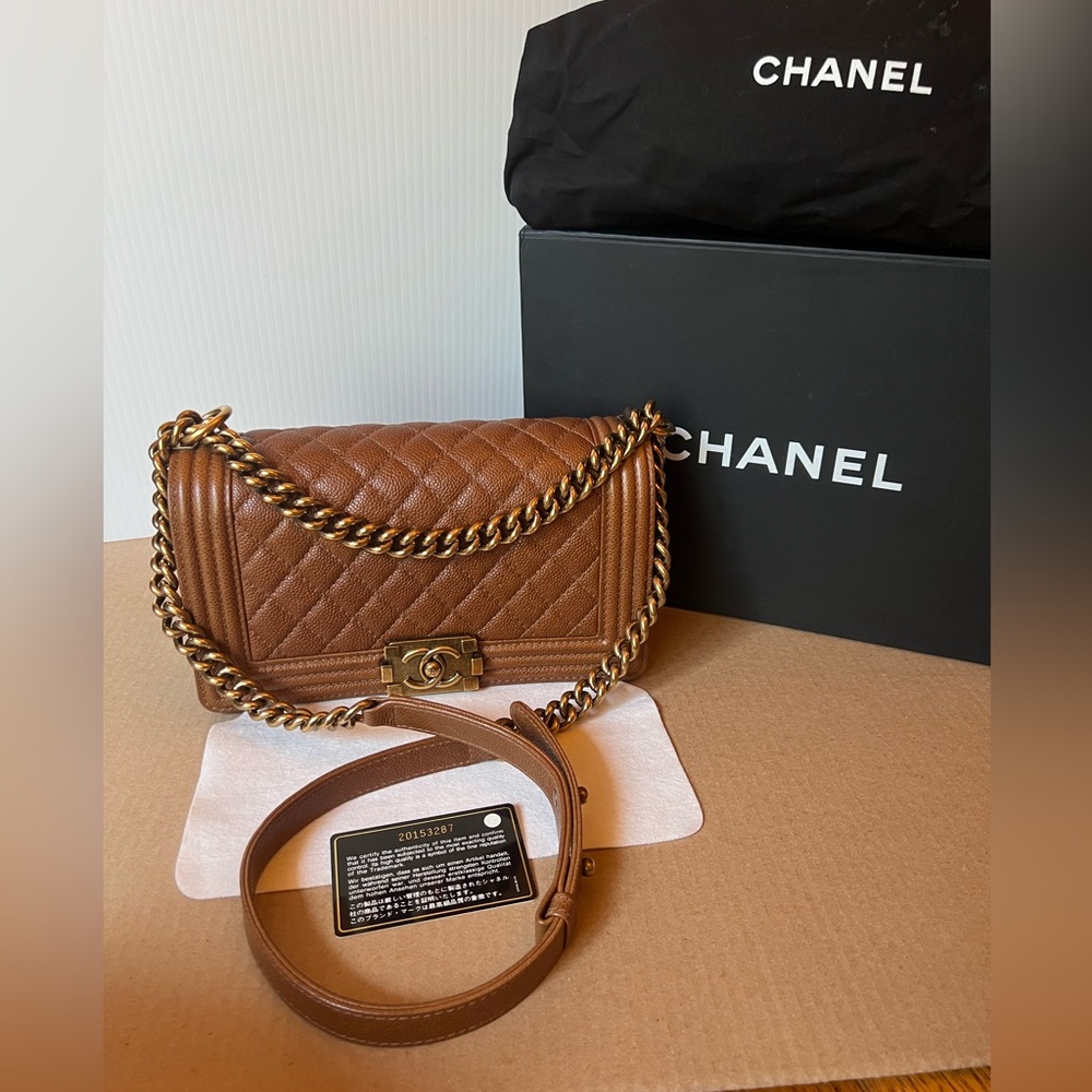 Authentic Chanel Boy Bag